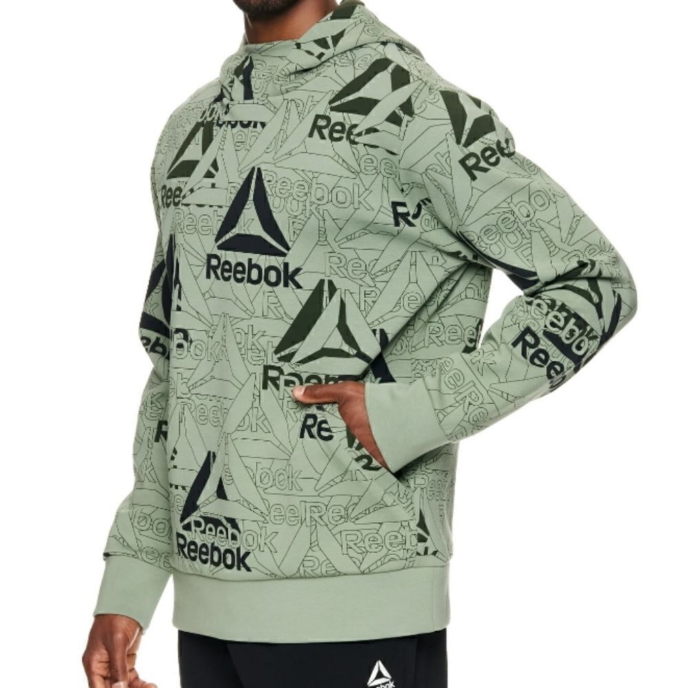 Reebok Hoodie Green and Black Sizes XL and 2XL - Picture 3 of 6